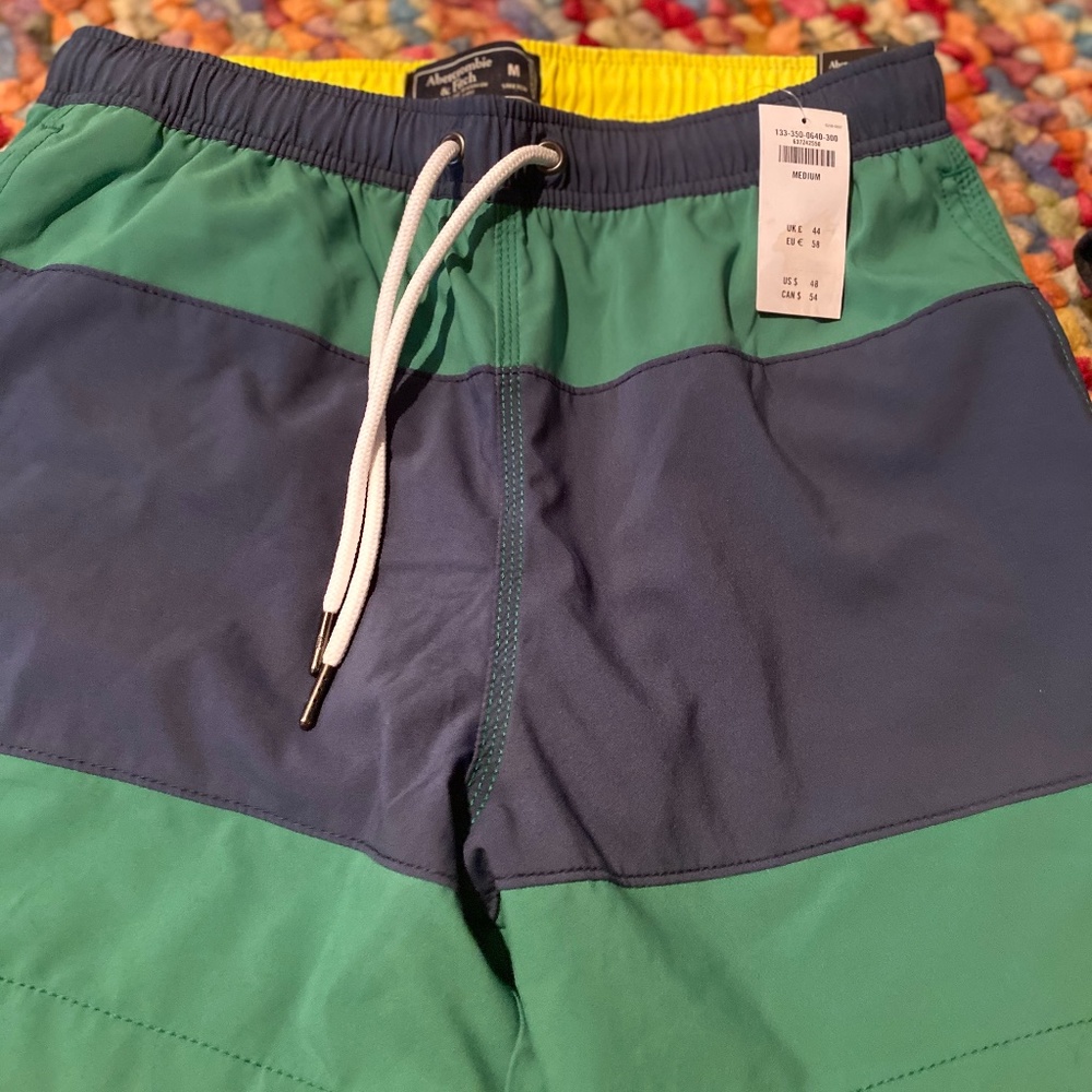Abercrombie Striped Swim Trunk